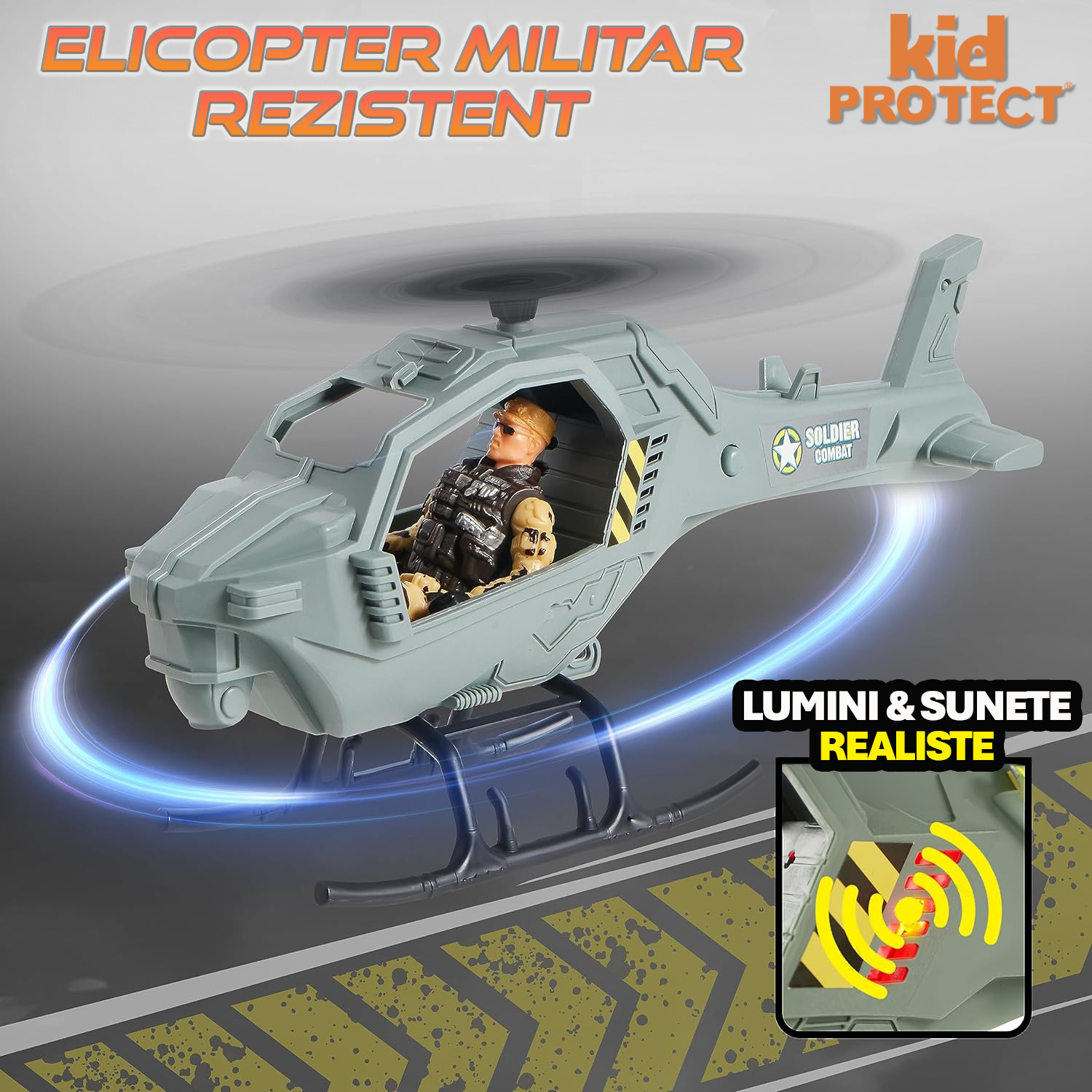 Set Militar de Jucarie Pentru Copii KidProtect War Max Set Militar de Jucarie Pentru Copii KidProtect War Max
